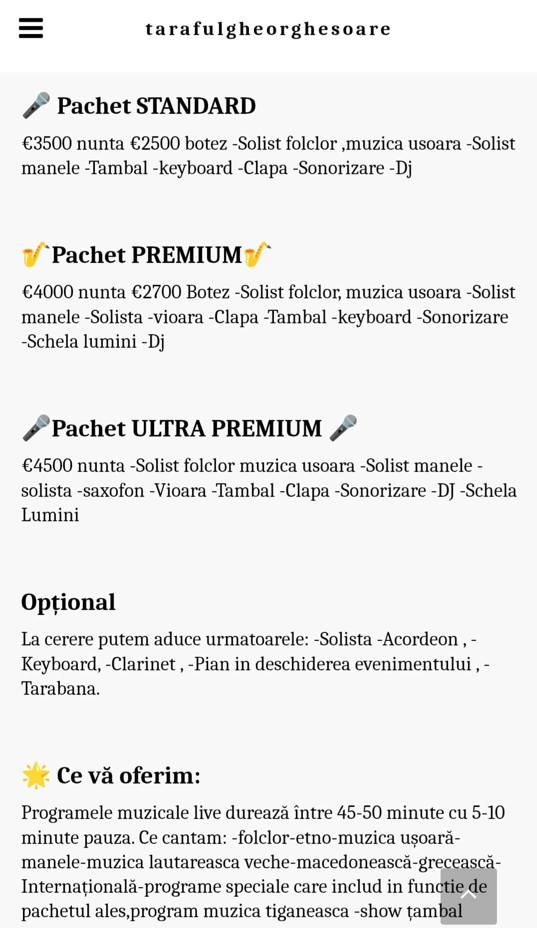 Produse disponibile 